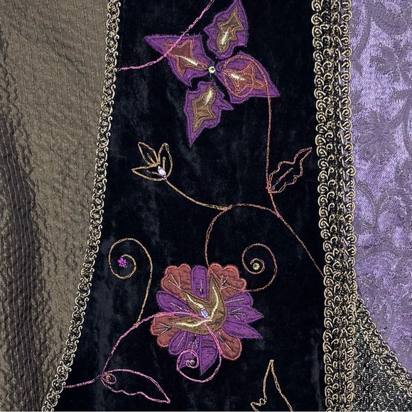 Flashback Vintage Beaded Chenille Patchwork Jacket Y2K - Picture 7 of 11